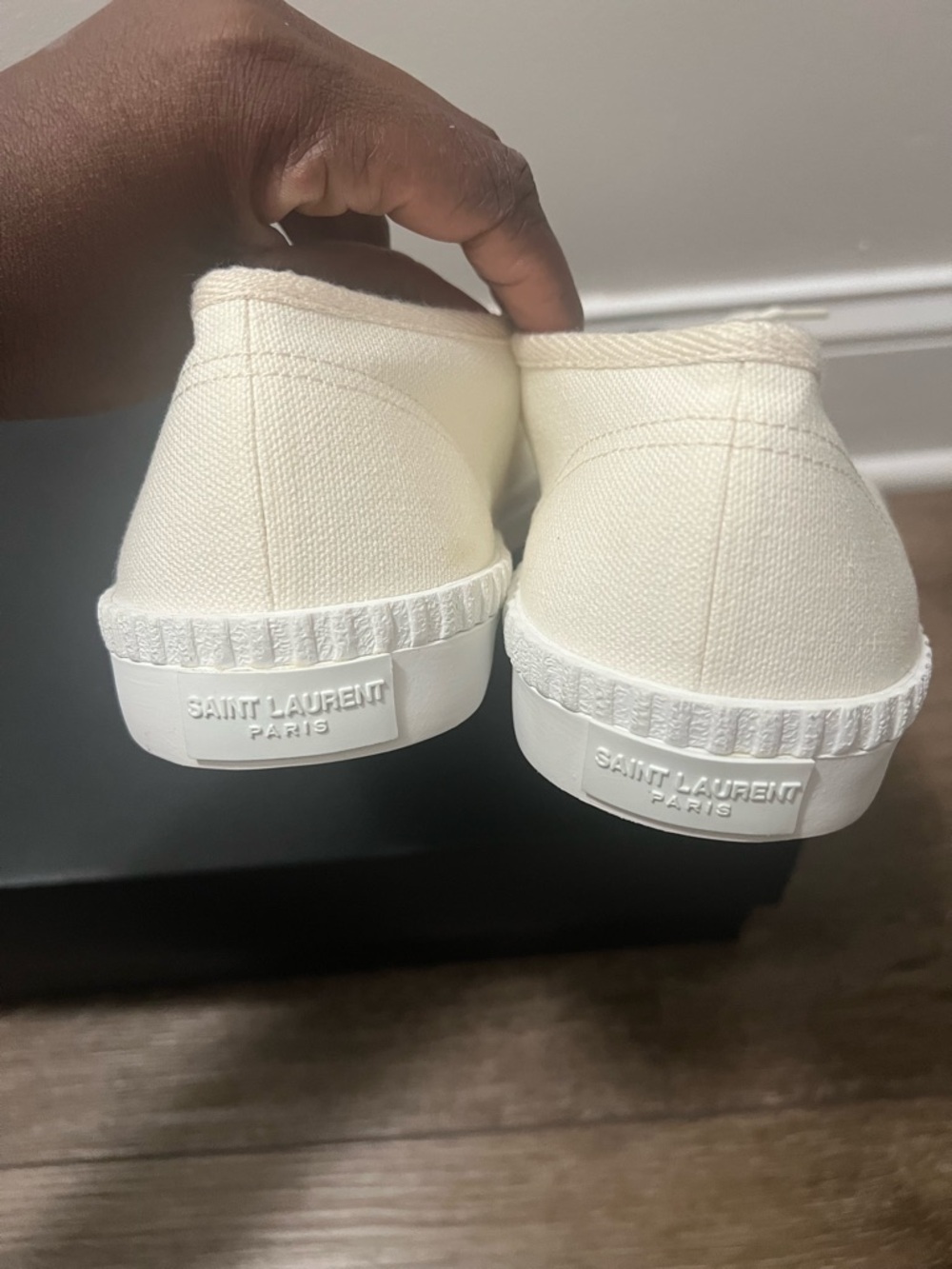Saint Laurent Wes Canvas Sneakers - Picture 8 of 9